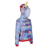 The Lovebirds Movie Leilani Jacket Coat Cosplay Costume  Unicorn Hoodie Zipper Zip Up