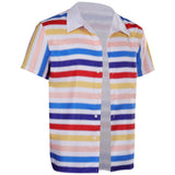 Barbie 1964 Ken Rainbow Striped Shirt Cosplay Costume Outfits Halloween Carnival Suit