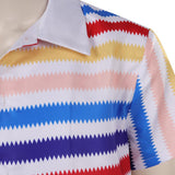 Barbie 1964 Ken Rainbow Striped Shirt Cosplay Costume Outfits Halloween Carnival Suit