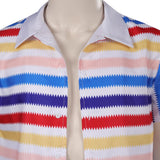 Barbie 1964 Ken Rainbow Striped Shirt Cosplay Costume Outfits Halloween Carnival Suit