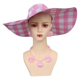 Barbie Sunscreen Cosplay Hat Set Halloween Carnival Costume Accessories Gifts