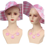 Barbie Sunscreen Cosplay Hat Set Halloween Carnival Costume Accessories Gifts