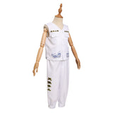 Kids Children Japanese Bosozoku Kimono Cosplay Costume White Vest Pants Outfits Halloween Carnival Suit