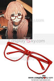 Beyond the Boundary Mirai Kuriyama Red Glasses Frame Cosplay Prop Accessory