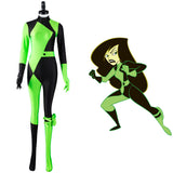 Shego Kim Possible  Cosplay Costume Adult Jumpsuit Outfits Halloween Carnival Suit