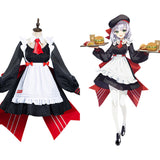 Noelle Anime Genshin Impact x KFC Cosplay Costume Maid Dress Halloween Carnival Suit