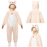 Kids Children Rilakkuma‘s Theme Park Adventure Rilakkuma Cosplay Costume Jumpsuit Sleepwear Outfits Halloween Carnival Suit