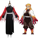 Women Demon Slayer Rengoku Kyoujurou Cosplay Costume Outfits Halloween Carnival Suit