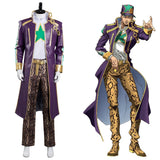 Kujo Jotaro JoJo‘s Bizarre Adventure Stone Ocean Cosplay Costume Outfits Halloween Carnival Suit