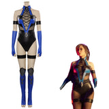 Kitana Mortal Kombat 4 Cosplay Costume Jumpsuit Outfits Halloween Carnival Suit