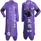 Genshin Impact Raiden Shogun Cosplay Costume Bosozoku Kimono Coat Pants Outfits Halloween Carnival Suit