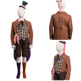 Alice in Wonderland Tarrant Hightopp Mad Hatter Kids Cosplay Costume Cosplay Costume Fancy Outfit Halloween Carnival Suit