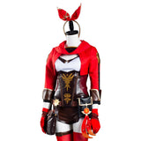 Amber Genshin Impact Cosplay Costume Jumpsuit Outfits Halloween Carnival Suit