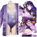 Cosplay Costume Halloween Carnival Party Disguise Suit Genshin Impact Raiden Shogun swimsuit