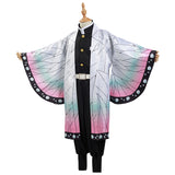 Kochou Shinobu Demon Slayer: Kimetsu no Yaiba Cosplay Costume Kids Cloak Coat Halloween Carnival Suit