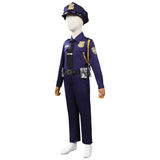 Kids Children 2022 Zootopia 2 Nick Cosplay Costume Police Uniform Outfits Halloween Carnival Suit