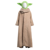 Baby Yoda The Mando Cosplay Costume Robe Hat Outfits Halloween Carnival Suit