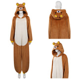 Rilakkuma Theme Park Adventure Brother Bear Cosplay Costume Jumpsuit Sleepwear Outfits Halloween Carnival Suit