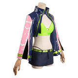 Cyberpunk Edgerunner Rebecca Racing Jacket Cosplay Costume Fancy Outfit Halloween Carnival Suit