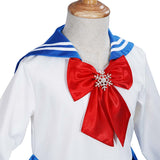 Sailor Moon Halloween Carnival Suit Cosplay Costume Kids Girls Blue Dresses Outfits