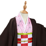 Kamado Nezuko Demon Slayer: Kimetsu no Yaiba Cosplay Costume Kids Kimono Outfits Halloween Carnival Suit