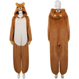 Rilakkuma Theme Park Adventure Brother Bear Cosplay Costume Jumpsuit Sleepwear Outfits Halloween Carnival Suit