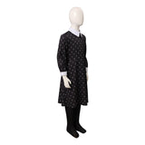 Kids Children  Wednesday Addams Cosplay Costume Dress Outfits Halloween Carnival Suit