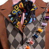 Alice in Wonderland Tarrant Hightopp Mad Hatter Kids Cosplay Costume Cosplay Costume Fancy Outfit Halloween Carnival Suit