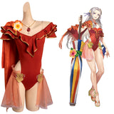 Fire Emblem Heroes Edelgard·Von·Fresberg Cosplay Costume Jumpsuit Cloak Swimsuit Outfits Halloween Carnival Suit