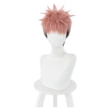 Yuuji Itadori Jujutsu Kaisen Cosplay Wig Heat Resistant Synthetic Hair Carnival Halloween Party Props