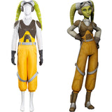 Hera Syndulla Rebels Cosplay Costume Women Vest Pants Outfits Halloween Carnival Suit