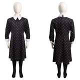 Kids Children  Wednesday Addams Cosplay Costume Dress Outfits Halloween Carnival Suit