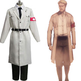 Shingeki no Kyojin S4 Marley Army White Uniform Attack on Titan Cosplay Costume Outfits Halloween Carnival Suit