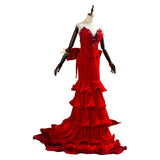 Aerith Aeris Gainsborough Red Party Dress Halloween Final Fantasy VII Remake Cosplay Costume