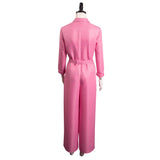 Movie Barbie Cosplay Costume Pink Jumpsuit Outfits Halloween Carnival Suit