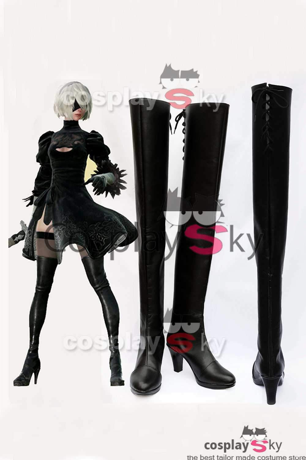 NieR/ Nier: Automata 2B Boots Cosplay Shoes