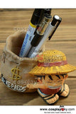 One Piece Monkey D Luffy Pen Container Pencil Vase