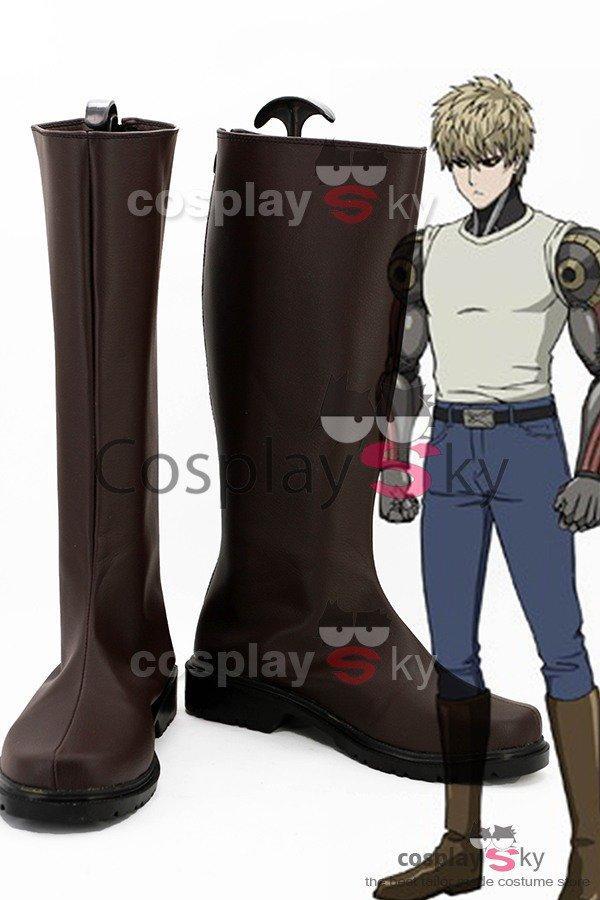 One-Punch Man Demon Cyborg Genos Cosplay Shoes