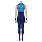 Street Fighter Chun-Li Jumpsuit Cosplay Costume Outfits Halloween Carnival Suit