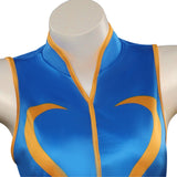 Street Fighter Chun-Li Original Design Swimsuit Isabela Madrigal Cosplay Swimwear Lovely Sport Beach Wear Bath Suit