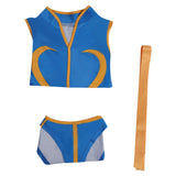 Street Fighter Chun-Li Original Design Swimsuit Isabela Madrigal Cosplay Swimwear Lovely Sport Beach Wear Bath Suit