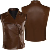 The Walking Dead: Dead City Maggie Greene Cosplay Costume Leather Vest Outfits Halloween Carnival Suit