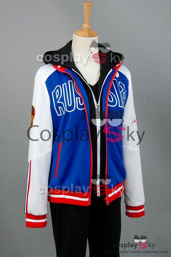 Yuri on Ice Yuri Plisetsky Cosplay Costume + Shoes + Wigs